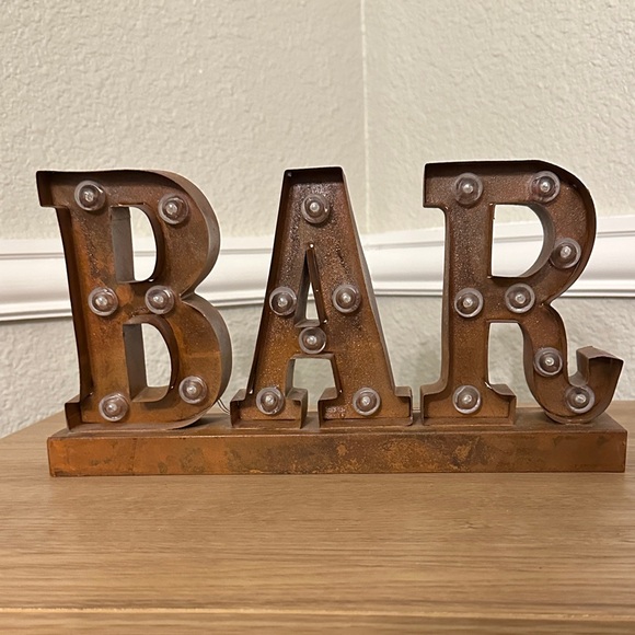 Rustic Light-Up BAR Sign - Picture 3 of 4
